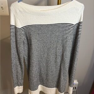 Striped Black and White Women's Sweater